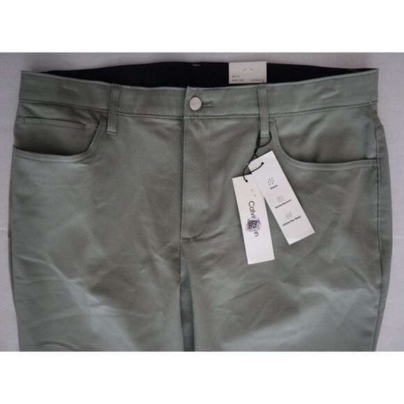 Calvin Klein 40VM614 Men's Sz 38x32 Shadow Gray Move 365 Slim Fit 5-Pocket Pants - Picture 7 of 12